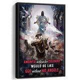 America Without Her Soldiers Would Be Like God Without His Angles Veteran Canvas Prints Wall Art - Painting Canvas, Wall Decor 