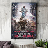 America Without Her Soldiers Would Be Like God Without His Angles Veteran Canvas Prints Wall Art - Painting Canvas, Wall Decor, For Sale