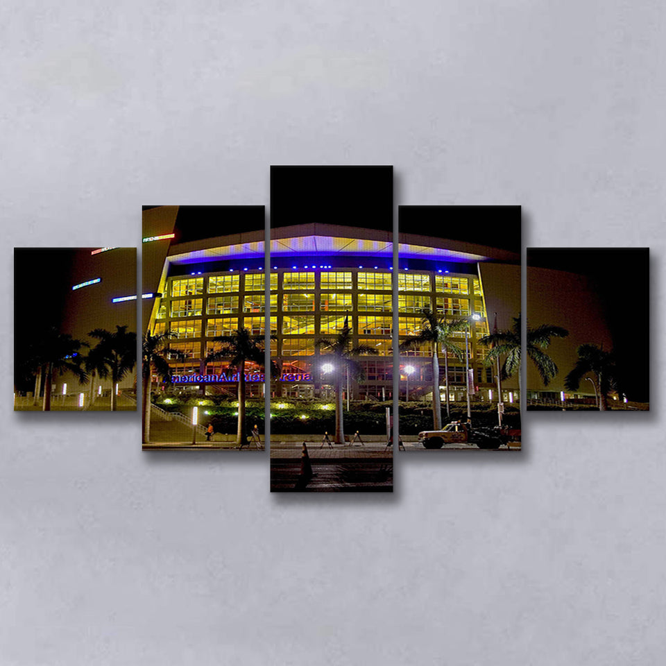 American Airline Arena, Stadium Canvas, Sport Art, Large Canvas,V1 Multi Panels, Canvas Prints Wall Art Decor