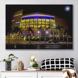 American Airline Arena, Stadium Canvas, Sport Art, Gift for him,V1 Fan Gift, Canvas Prints Wall Art Decor