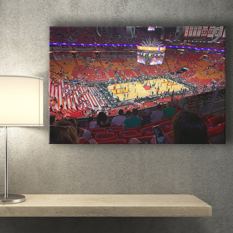 American Airline Arena, Stadium Canvas, Sport Art, Gift for him, Fan Gift, Canvas Prints Wall Art Decor