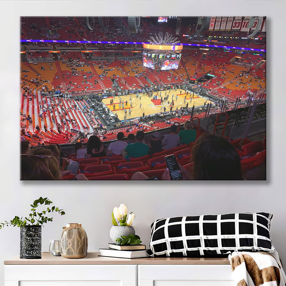 American Airline Arena, Stadium Canvas, Sport Art, Gift for him, Fan Gift, Canvas Prints Wall Art Decor