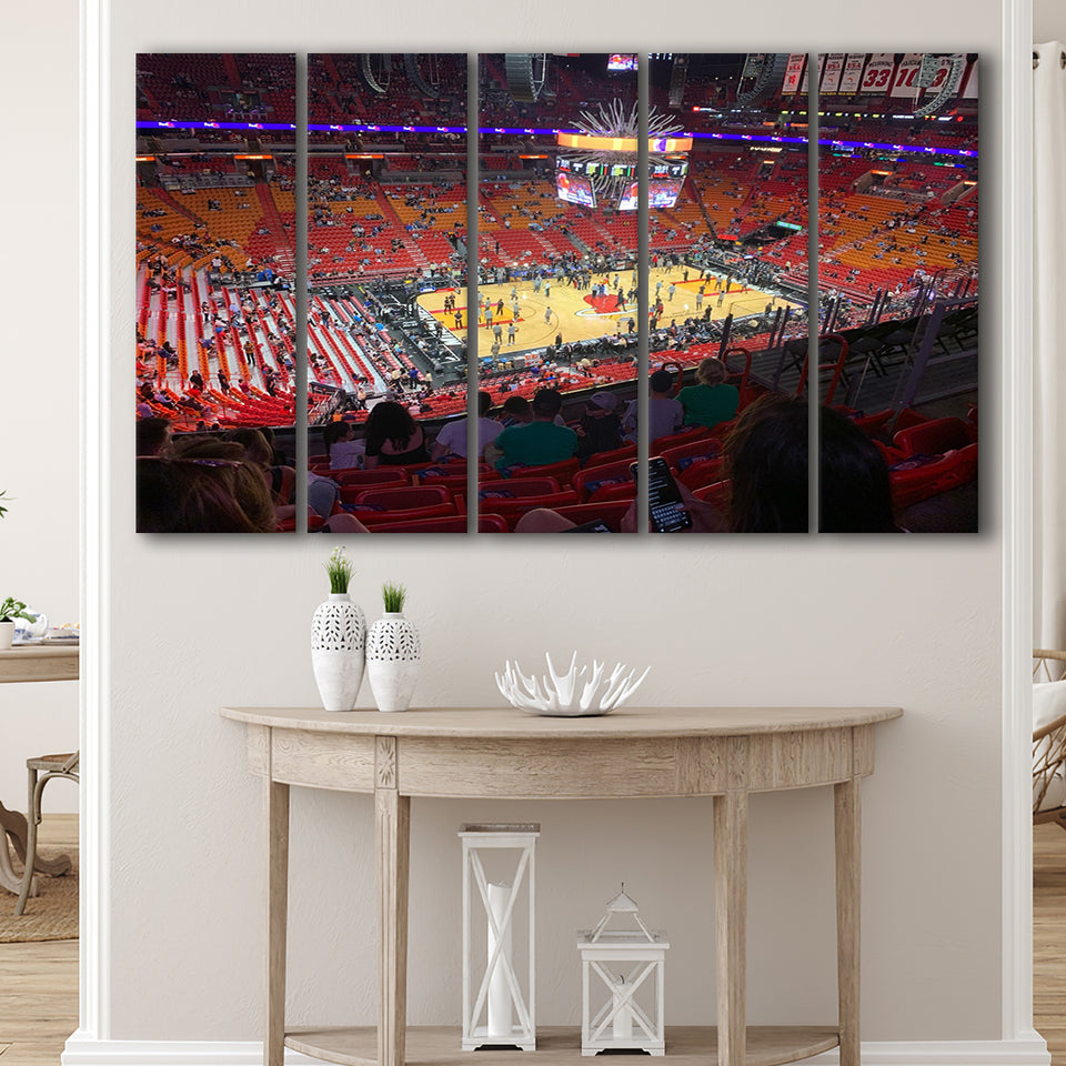 American Airline Arena, Stadium Canvas, Sport Art, Gift for him, Multi Panels B, Canvas Prints Wall Art Decor
