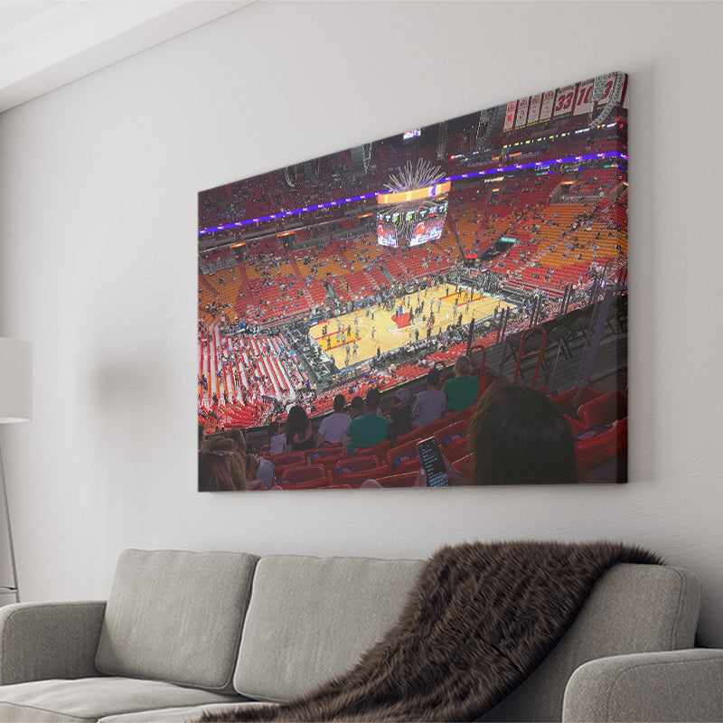 American Airline Arena, Stadium Canvas, Sport Art, Gift for him, Fan Gift, Canvas Prints Wall Art Decor