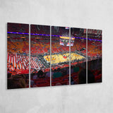 American Airline Arena, Stadium Canvas, Sport Art, Gift for him, Multi Panels B, Canvas Prints Wall Art Decor