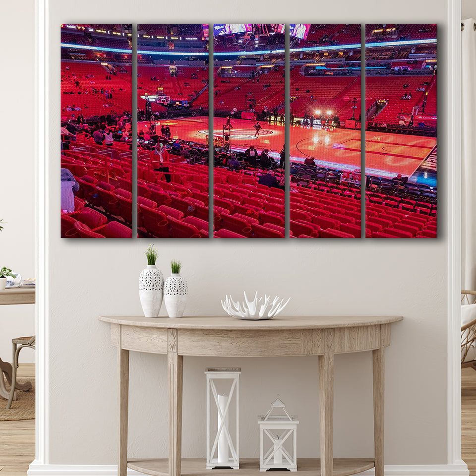American Airline Red Arena, Stadium Canvas, Sport Art, Gift for him, Multi Panels B, Canvas Prints Wall Art Decor