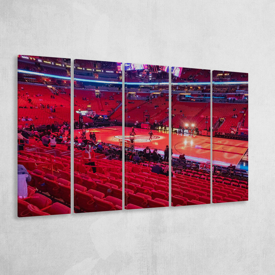 American Airline Red Arena, Stadium Canvas, Sport Art, Gift for him, Multi Panels B, Canvas Prints Wall Art Decor