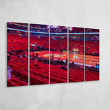 American Airline Red Arena, Stadium Canvas, Sport Art, Gift for him, Multi Panels B, Canvas Prints Wall Art Decor