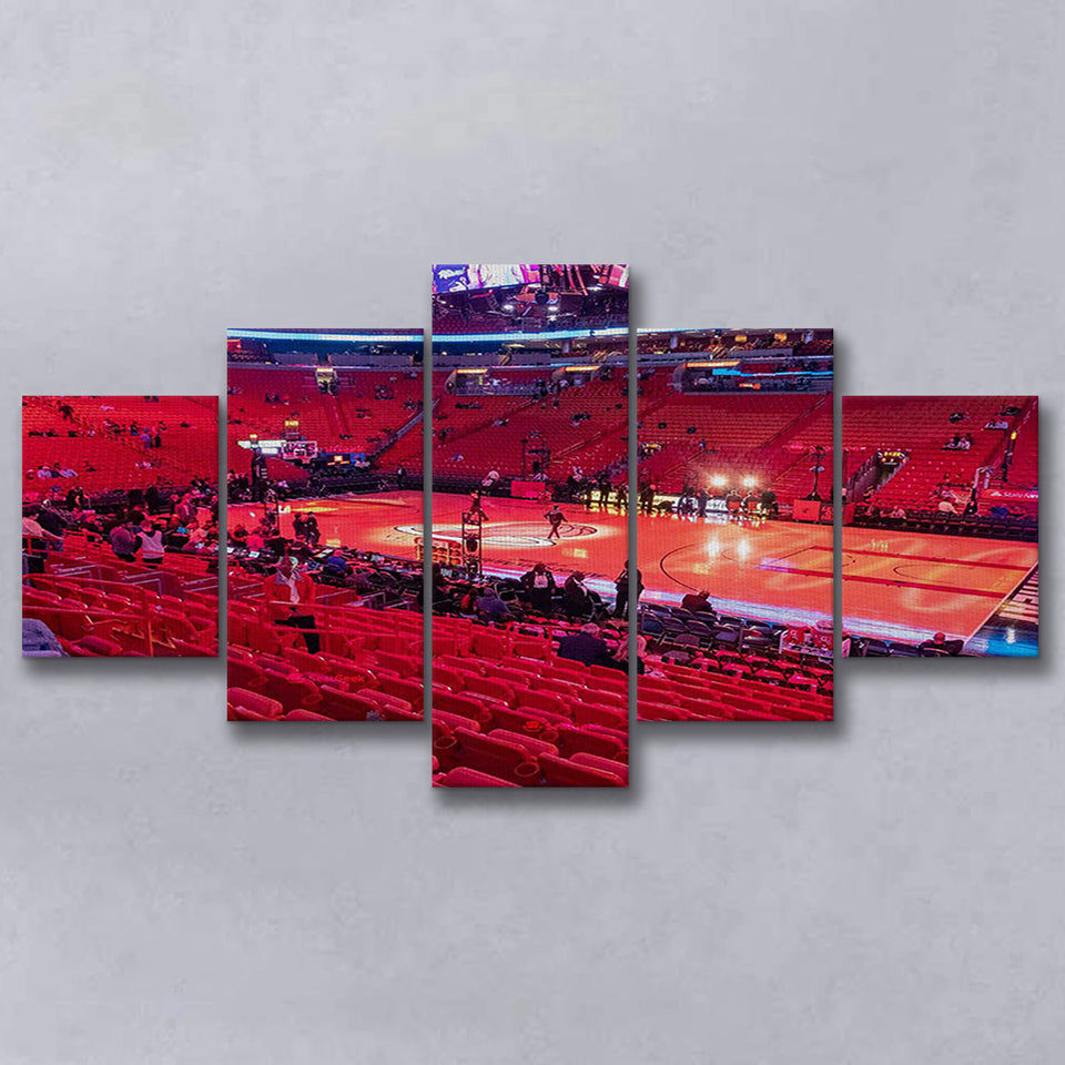 American Airline Red Arena, Stadium Canvas, Sport Art, Large Canvas, Multi Panels, Canvas Prints Wall Art Decor