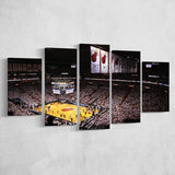 American Airlines Arena Inside, Stadium Canvas, Sport Art, Large Canvas, Multi Panels, Canvas Prints Wall Art Decor