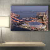 American Airlines Arena Night, Stadium Canvas, Sport Art, Gift for him, Fan Gift, Canvas Prints Wall Art Decor