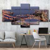 American Airlines Arena Night, Stadium Canvas, Sport Art, Large Canvas, Multi Panels, Canvas Prints Wall Art Decor
