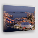 American Airlines Arena Night, Stadium Canvas, Sport Art, Gift for him, Fan Gift, Canvas Prints Wall Art Decor
