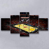 American Airlines Arena View, Stadium Canvas, Sport Art, Large Canvas, Multi Panels, Canvas Prints Wall Art Decor