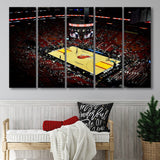 American Airlines Arena View, Stadium Canvas, Sport Art, Gift for him, Multi Panels B, Canvas Prints Wall Art Decor