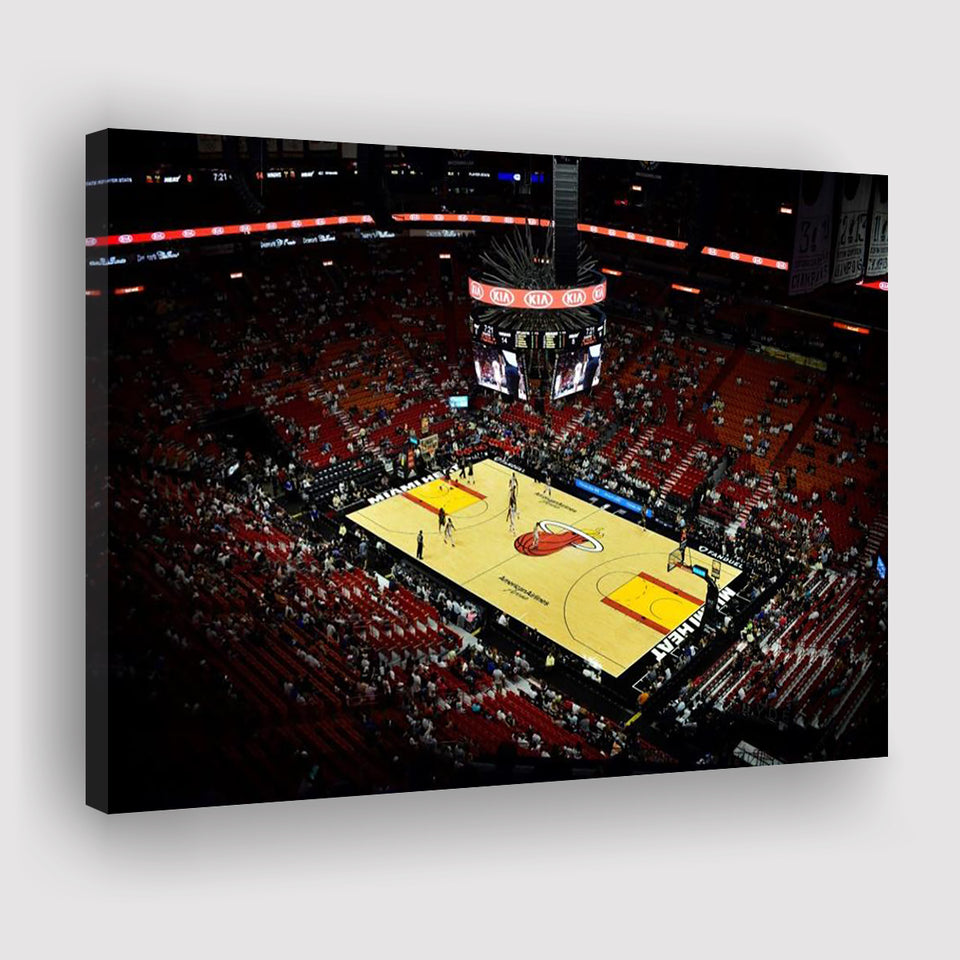 American Airlines Arena View, Stadium Canvas, Sport Art, Gift for him, Fan Gift, Canvas Prints Wall Art Decor