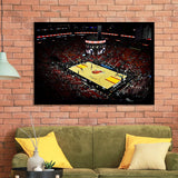 American Airlines Arena View, Stadium Canvas, Sport Art, Gift for him, Framed Art Prints Wall Art Decor, Framed Picture