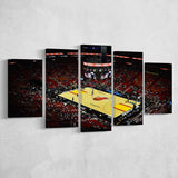 American Airlines Arena View, Stadium Canvas, Sport Art, Large Canvas, Multi Panels, Canvas Prints Wall Art Decor
