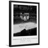 American Airlines Center Dallas Stars Ice Hockey Lovers Black And White Art Framed Art Prints Wall Art Decor, Framed Picture
