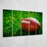 American Football, Football 5 Panels B,Large Canvas,Canvas Prints Wall Art Home Decor