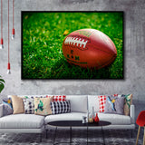 American Football, Football Framed Canvas Prints Wall Art Decor, Black Floating Frame