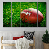 American Football, Football 5 Panels B,Large Canvas,Canvas Prints Wall Art Home Decor