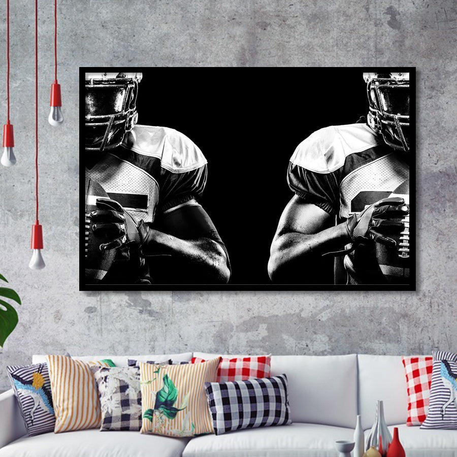 American Football Player Framed Art Prints Wall Decor - Painting Prints, Framed Picture, Home Decor