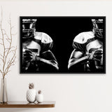 American Football Player Framed Canvas Prints Wall Art Decor - Paiting Canvas, Art Prints, Floating Frame