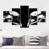 American Football Player 5 Piece Canvas Prints Wall Art Decor - Painting Canvas, Multi Panels