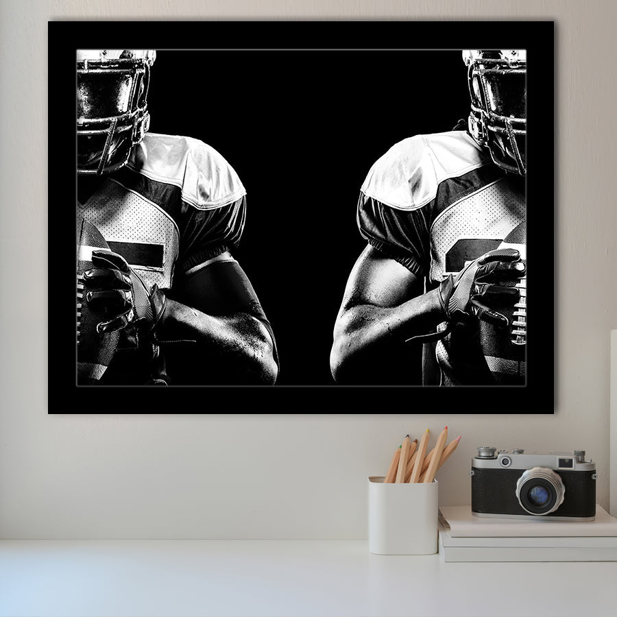 American Football Player Framed Art Prints Wall Decor - Painting Prints, Framed Picture, Home Decor