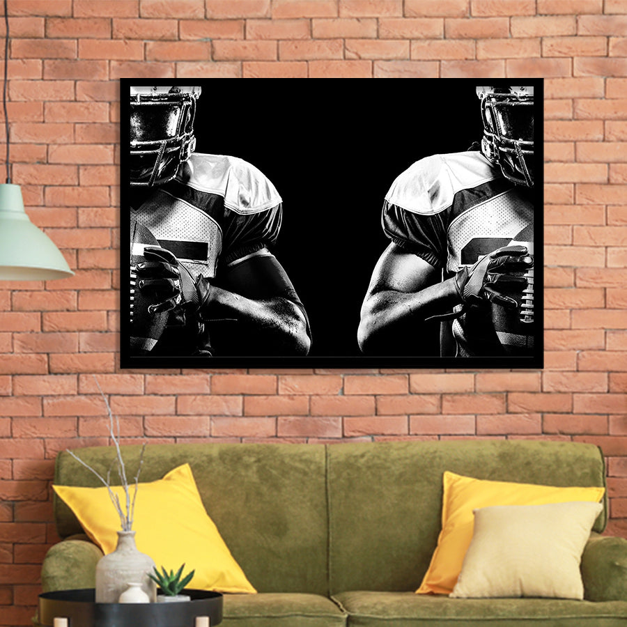 American Football Player Framed Art Prints Wall Decor - Painting Prints, Framed Picture, Home Decor