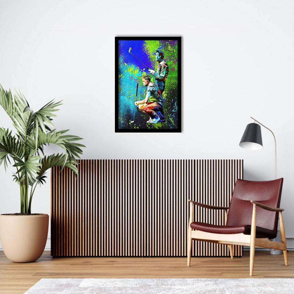 American Golf dream-Sport Art,Art Print,Frame Art,Plexiglass Cover