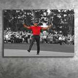 American Golfer T Woods Wins Masters Tournament Canvas Prints Wall Art - Painting Canvas, Art Prints, Wall Decor
