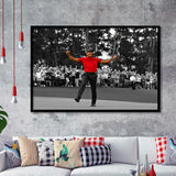 American Golfer T Woods Wins Masters Tournament Framed Art Prints Wall Art Decor - Painting Prints, Framed Picture