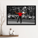 American Golfer T Woods Wins Masters Tournament Framed Canvas Prints Wall Art - Painting Canvas, Floating Frame, Wall Decor