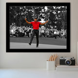American Golfer T Woods Wins Masters Tournament Framed Art Prints Wall Art Decor - Painting Prints, Framed Picture