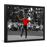 American Golfer T Woods Wins Masters Tournament Framed Art Prints Wall Art Decor - Painting Prints, Framed Picture
