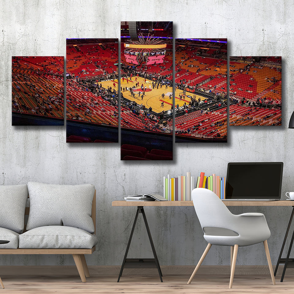 American Heat Airline, Stadium Canvas, Sport Art, Large Canvas, Multi Panels, Canvas Prints Wall Art Decor