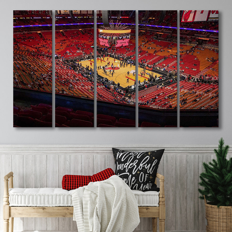 American Heat Airline, Stadium Canvas, Sport Art, Gift for him, Multi Panels B, Canvas Prints Wall Art Decor