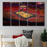American Heat Airline, Stadium Canvas, Sport Art, Gift for him, Multi Panels B, Canvas Prints Wall Art Decor