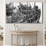 American Soldiers Returning Home Black And White Print, Wwii Larger Canvas Art, 5 Piece Canvas Prints Wall Art Decor