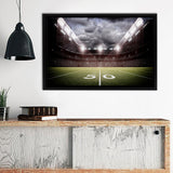 American Football Stadium Field Framed Canvas Prints Wall Art - Painting Prints, Home Wall Decor, Painting Canvas