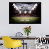 American Football Stadium Field Framed Canvas Prints Wall Art - Painting Prints, Home Wall Decor, Painting Canvas