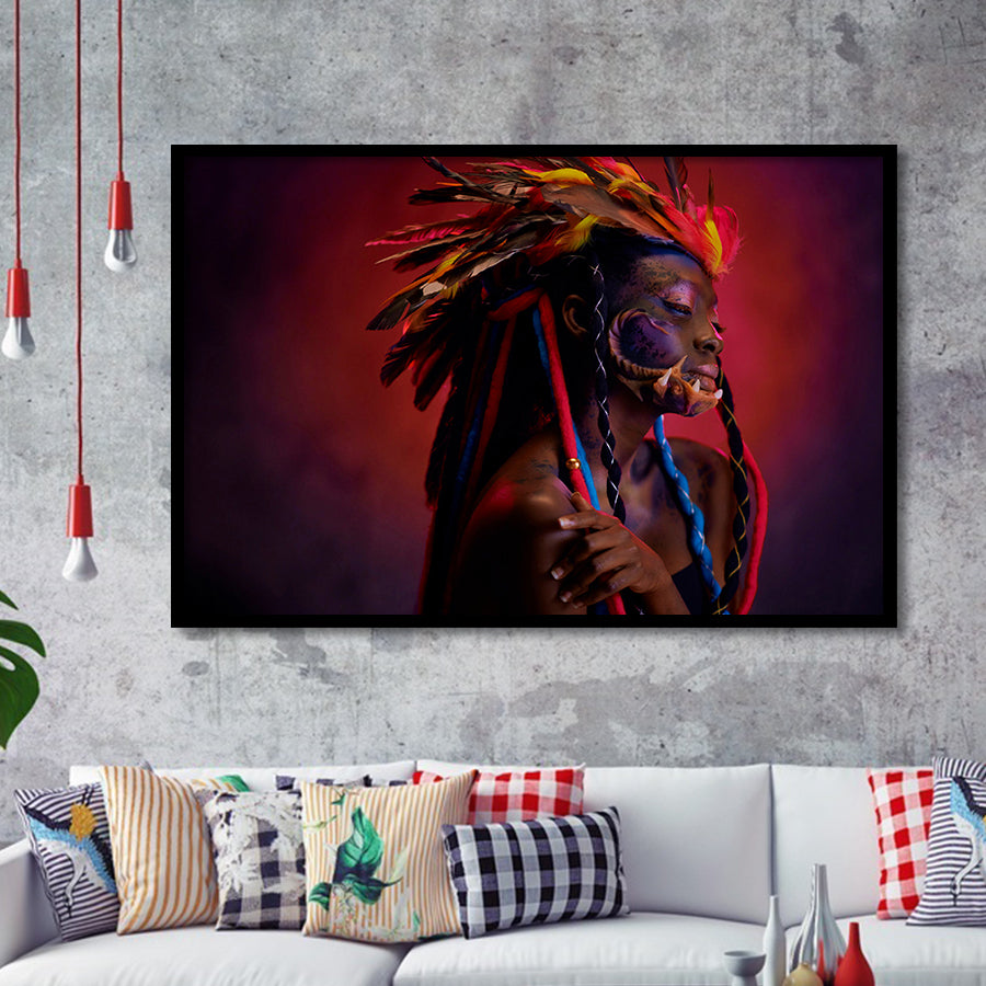 American Indian Framed Art Prints Wall Art Decor, Framed Picture, Home Decor