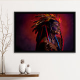 American Indian Framed Canvas Prints Wall Art Decor, Framed Picture, Floating Frame