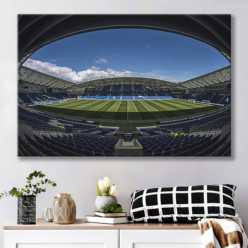 Amex Stadium, Stadium Canvas, Sport Art, Gift for him, Fan Gift, Canvas Prints Wall Art Decor