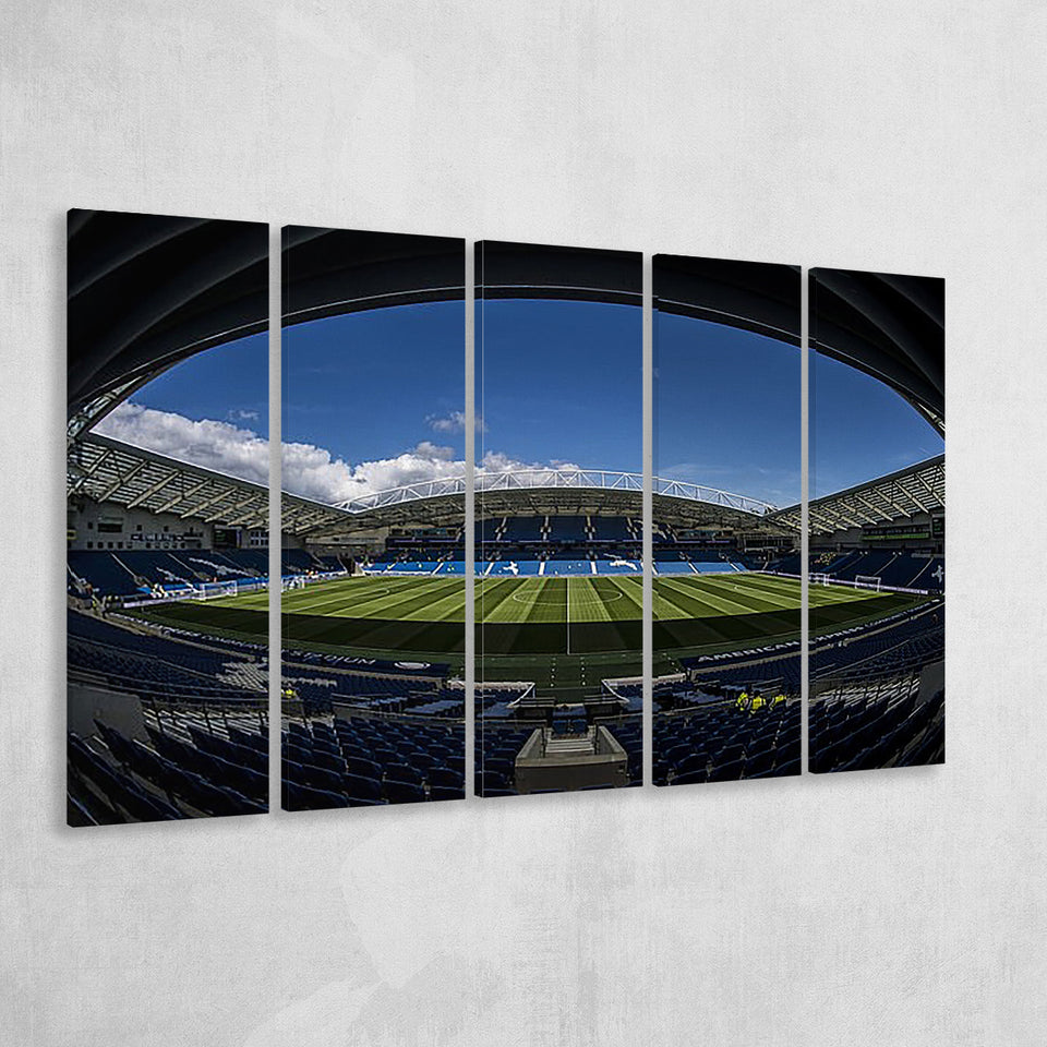Amex Stadium, Stadium Canvas, Sport Art, Gift for him, Multi Panels B, Canvas Prints Wall Art Decor
