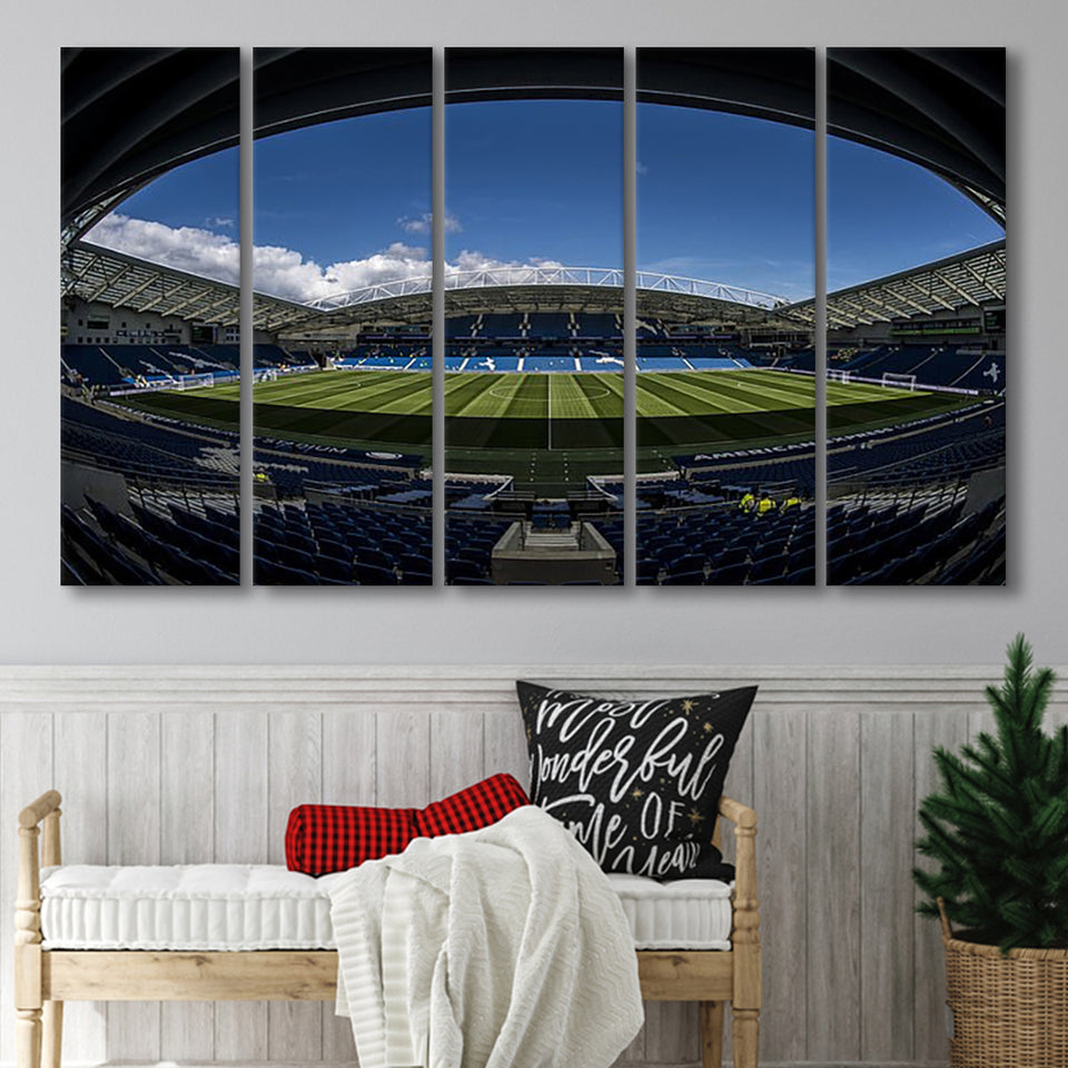 Amex Stadium, Stadium Canvas, Sport Art, Gift for him, Multi Panels B, Canvas Prints Wall Art Decor