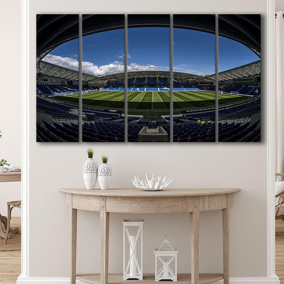 Amex Stadium, Stadium Canvas, Sport Art, Gift for him, Multi Panels B, Canvas Prints Wall Art Decor