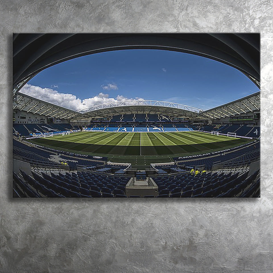 Amex Stadium, Stadium Canvas, Sport Art, Gift for him, Fan Gift, Canvas Prints Wall Art Decor